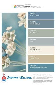 the color scheme for sheryln - williams's paint swatches