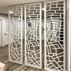 the room dividers are designed to look like they have been cut out from paper