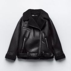 Brand New With Tag Size:L Material:100 % Polyester Top Rated Seller Serious Inquiries Great All Year Around Thank You For Looking./ Zara Coat, Women Outerwear, Faux Leather Biker Jacket, Polyester Jacket, Faux Suede Jacket, H&m Jackets, Types Of Jackets, Collared Coat, Knitted Coat