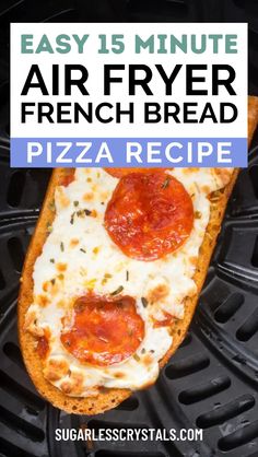 Whip up a delicious mini pizza airfryer meal with this simple recipe that turns french bread pizza into a fun snack or appetizer. Perfect for parties or a quick lunch, these french bread pizza bites come out golden and crispy in the airfryer every time. Experiment with different toppings and enjoy a tasty, easy-to-make treat that's ready in just minutes! Pizza Airfryer, Mini French Bread, Air Fryer French Bread Pizza, Air Fryer French Bread, Cowboy Baked Beans, Simple Appetizers, Airfryer Recipe, Lazy Dinners, French Bread Pizza