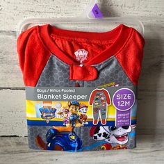 Brand New With Tag Paw Patrol Blanket Sleeper. 100% Polyester. Size 12 Months Blanket Sleeper, Kids Pajamas, Paw Patrol, 12 Months, New Color, Kids Shop, Pajamas, Size 12, Brand New