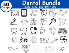 dental doodle svg files