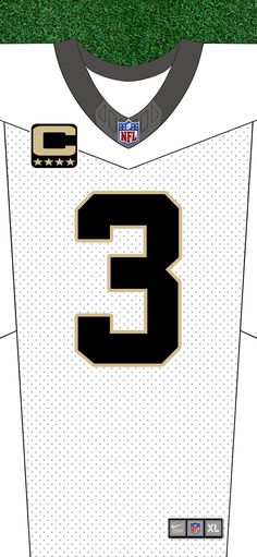 an image of a jersey with the number three on it