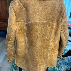 This Coat Is A Sheepskin Leather Coat With Sheared Sheepskin Lining. Excellent Condition, Barely Worn, No Rips, Tears Or Stains. Excellent For The Fall And Winter. Made In Portland Oregon. Fits Small To A Small Medium. Classic Shearling Long Sleeve Outerwear, Classic Sheepskin Long Sleeve Outerwear, Classic Sheepskin Outerwear With Long Sleeves, Classic Long Sleeve Sheepskin Outerwear, Vintage Leather Fur Coat, Oregon Fits, Portland Oregon, Leather Jackets, Fall And Winter