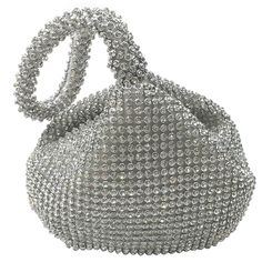 PRICES MAY VARY. Size detail: 6.69"(L) * 6.69"(W) * 5.51"(H); Easy to catch and suitable for any style of clothes Material: Polyester and High Quality Rhinestone Luxury full rhinestones trihedral peach shape clutch bag. Top slap closure and magnetic snap Perfect for special events, weddings, party or just simply an evening out Response within 12 hours is guaranteed by Abbie Home. 
 Specification:
 
 Materials: Polyester fabric, Alloy, rhinestone
 Accessory: Silvery Chain
 Weight: 0.5 LB
 Size de Prom Clutch, Skull Purse, Luxury Clutch, Rhinestone Clutch, Cute Wallets, Wedding Purse, Bridal Clutch, Evening Handbag, Wedding Bag