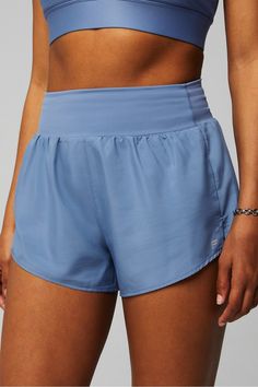 Sun Chaser 3" Short Fabletics blue female Activewear >> Womens >> Bottoms >> Shorts regular Running/Training Hidden Pockets Female Activewear, Volleyball Shorts, Hit The Gym, Soccer Shorts, Running Short, Athleisure Outfits, Bottoms Shorts, Running Training, Cute Shorts