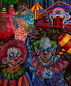 an image of clowns in the circus