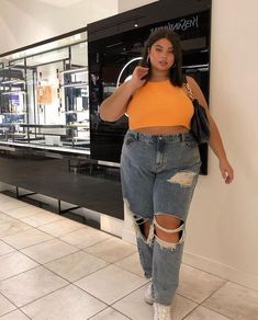 Chubby Girl Fashion, Casual Plus Size Outfits, Outfits Gorditas, Famous Outfits, Mid Size Fashion, Chubby Fashion, Instagram Outfits, Moda Plus Size