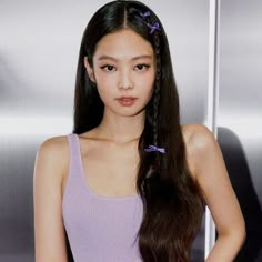 The Idol, Purple Bow, Blackpink Jennie, Kdrama, Purple, Hair