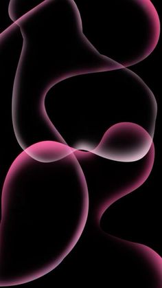 an abstract background with pink shapes on black