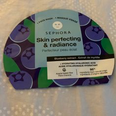 Nwt Sephora Blueberry Extract Face Mask Sephora Mask, Mask Sephora, Coconut Face Mask, Hyaluronic Mask, Sephora Face Mask, Watermelon Face, Pumpkin Enzyme Mask, Charcoal Peel Off Mask, Sephora Skincare