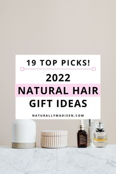 Are you looking for the perfect gift to surprise a naturalista with? In this gift guide, find 19 natural hair products and tools that your curlfriends would love. These natural hair essentials will make washing, detangling, and styling easier. Natural Hair Essentials, Hair Gift Ideas, Ayurvedic Oil, Natural Hair Products, Maintaining Healthy Hair, Hair Gift, Advanced Night Repair