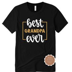 Best Grandpa T Shirt Gift Ideas For Grandpa, Grandpa Gifts, Fitted Silhouette, Funny Tees, Fit Style, Lay Flat