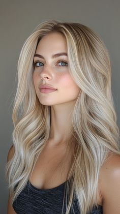 Blonde Hair Transformations Beige Pearl Blonde Hair, Blonde Spring Hair Color, Almond Blonde Hair, Pale Skin Blonde Hair, Dimensional Blonde Highlights, Blonde Nurse, Blonde Hair Transformation, Blonde Makeover, Blonde Hair Pale Skin