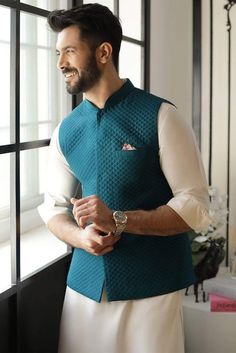 Men Ethnic Wear India, India Fashion Men, Kurta And Pants, Sania Maskatiya, Waistcoat Designs, Wedding Kurta, Boys Kurta Design