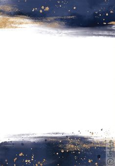 an abstract blue and gold background with white space in the center for text or image