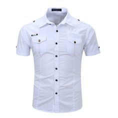 Military Style Shirts, Shirt Casual Style, Slim Fit Casual Shirts, Cargo Shirts, Outdoor Shirt, Mode Casual, Hiking Shirts, Work Shirt, Slim Fit Shorts