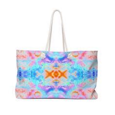 Planning a trip to the beach to soak up the sun? Take the Fridge Art Boutique Weekender Bag with you to carry all of your beachy accouterments in style! These colorful bags are also perfect for a weekend getaway, staycation, or going to the gym. These FAB art bags are spacious, measuring 24" x13", and made from 100% spun polyester with a Cream sheeting interior lining. Go out on the town in style with these exciting accessories by Artist and Designer Le'Kenne! .: 100% Spun Polyester .: T-bottom Fridge Art, Art Bags, Art Boutique, Colorful Bags, Art Bag, Soak Up The Sun, Choose Happy, Planning A Trip, Out On The Town