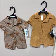 Bundle Of Two Onesies Shorts One From Carter Size 0-3 One From Modern Moments By Gerber ( Cinnamon Color( Cinnamon Color, 2 Set, Onesies, Cinnamon, Kids Shop, Bundles, One Piece, In This Moment