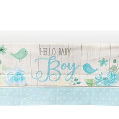 PRICES MAY VARY. Baby Shower Tablecloth: Add this cute tablecloth set of 3 to your baby shower party decorations for boys to impress your guests with a fun and festive theme Baby Shower Party Supplies: The decorative rustic themed tablecloths features cute blue birds with greenery printed in vibrant pastel colors and reads "Hello Baby Boy" Protect Your Tables: Our disposable tablecloths for rectangle tables are made from 0.03mm-thick plastic to ensure countertops and tables stay protected from s Baby Shower Centerpieces For Boys Target, Boy Baby Shower Table, Baby Boy Shower Party, Baby Shower Table, Plastic Table Covers, Party Table Cloth, Baby Shower Party Supplies, Plastic Tablecloth, Plastic Tables