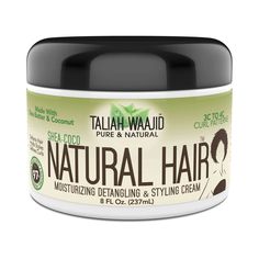 Shea-Coco Natural Hair Style Cream 8oz Castor Oil And Coconut Oil, Natural Hair Textures, Natural Hair Cream, Taliah Waajid, Thick Natural Hair, Coconut Hair, Natural Hair Short Cuts, Hair Style Korea, Black Queens