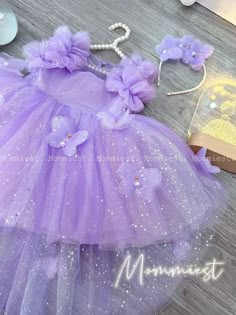 ** Please let a note about your current baby girl age/weight/height in checkout/inbox to help us prepare your order better ! Unique and beautiful high low light pink sparkly tulle baby girl dress made by Mommiest. They are perfect for any special occasions such as wedding, birthday, first 1st birthday, party, photoshoots,... Material: tulle, satin, chiffon Washing care: Handwash at 20 oC max; Wool spin mode; Iron at 100oC max *This design dress will be handmade to order within 7 days, so let us 1st Birthday Girl Purple, 1 Year Baby Girl Dresses 1st Birthdays, First Birthday Dress For Baby Girl, 1st Birthday Dress For Baby Girl, Purple Butterfly First Birthday, First Birthday Girl Dress, Vestido Color Lila, 1st Birthday Girl Dress, Butterfly 1st Birthday