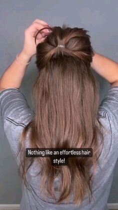 Braids Hairstyles Simple, Women Braids Hairstyles, Easy Hair Updos, Hair Tutorials For Medium Hair, Hair Up Styles, Penteado Cabelo Curto, Hair Braids, Hairdo For Long Hair, Easy Hairstyles For Long Hair