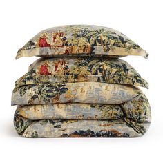 four pillows stacked on top of each other