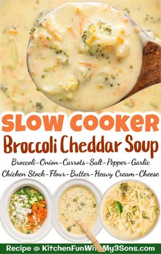 broccoli cheddar soup panera copycat recipe with text overlay