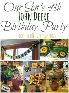 john deere birthday party food and decorations