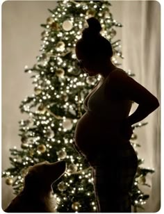 Maternity Christmas Pictures, Christmas Pregnancy Photos, Winter Maternity Pictures, Maternity Silhouette, Christmas Maternity, Winter Maternity Photos, Christmas Baby Pictures, Christmas Tree Silhouette, Baby Bump Pictures