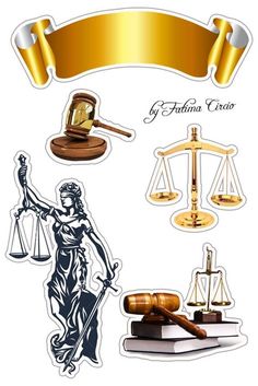 an image of law and justice stickers