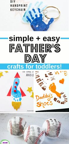 simple and easy father's day crafts for toddlers that are fun to make