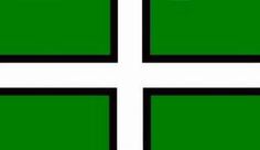 the four squares have black and white stripes on each side, with one green square in the middle