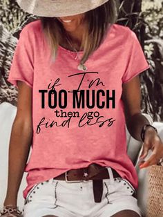 Crew Neck Casual Loosen T-Shirts is fashionable and cheap, come to Lilicloth to find out about the Clothing Go Find Less, Short Sleeve Tops, Too Much, Short Sleeves Tops, Sleeve Top, Womens Tops, Crew Neck, Womens Shorts, T Shirts