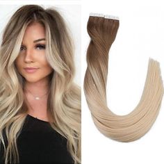 Balayage Straight, Hair Extensions Straight, Balayage Ombré, Ombre Hair Extensions, Balayage Color, 100 Human Hair Extensions, Hair Tape, Remy Hair Extensions