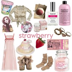 #fashion #clothing #clothes #coquette #brown #brownaesthetics #coquettefashion #coquettestyle #ootd #outfits #outfitideas #outfitstyle #outfits4school #outfitgoals #ootdfashion #pink #pinkaesthetictheme #pinknails #coquettestyle #candles #selfcare #beautyproducts #findyourthing #strawberry #pink #beautycare Strawberry Pink, Strawberry Milkshake, Pink Fits, Strawberry Ice Cream, Aesthetic Themes, Outfit Goals