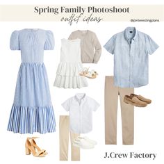 an image of spring family photoshoot with clothing and accessories for the family to wear