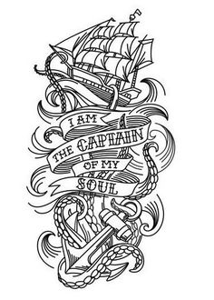 a drawing of a ship with words on it