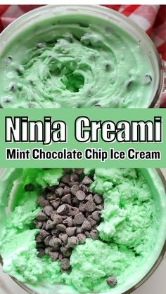 Ninja Creami’s Mint Chocolate Chip Ice Cream is a guilt-free treat—creamy, refreshing, and made with simple, delicious ingredients. Mint Chocolate Chip Ninja Creami, Cookie Butter Ninja Creami, Deserts Recipes