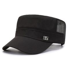 Season:Spring   Fall,Summer; Gender:Men's; Quantity:1pcs; Style:Beach,Travel; Hats Category:Military Cap,Cadet Hat; Occasion:Outdoor,Vacation; Material:Mesh,Polyester; Function:Sunscreen,Breathable,Adjustable; Pattern:Plain; Front page:FF; Listing Date:06/01/2023 Breathable Baseball Cap For Summer Beach, Breathable Summer Baseball Cap For Beach, Breathable Flat Cap For Summer, Summer Beach Breathable Baseball Cap, Summer Breathable Flat Cap, Summer Flat Cap For Outdoor, Summer Outdoor Flat Cap, Solid Color Baseball Cap For Summer Outdoor Activities, Military Style Baseball Cap For Summer