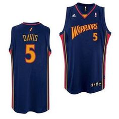 a basketball jersey that has the number 5 on it and is blue with orange trims