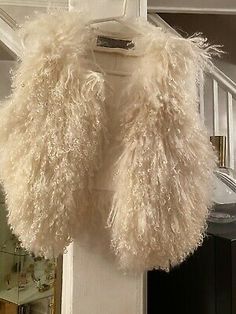 <p>Fur Mongolian lamb 100% authentic vest Size medium. </p><p>Store display</p><p>I also have this vest in black listed on my eBay store</p> Zara Fitted Vest For Winter, Zara Fitted Winter Vest, Sheep Outfit, Lamb Outfit, Fur Waistcoat, Mongolian Lamb, Mongolian Fur, Treasure Island, Store Display