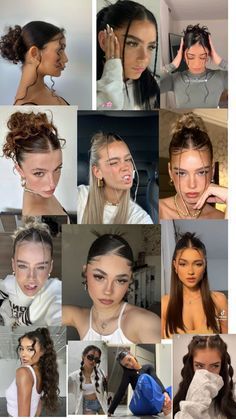 Hair Styles For Face Shape Women, Curly Hair Styles Medium Length, Hairstyles For Baggy Outfits, Dark Brown Hair Styles, Street Style Hairstyles, 70 Hair Styles, Latina Hairstyle, Latina Hair Styles, Hair Styles Latina