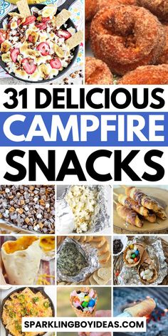 Campfire snacks are perfect for outdoor fun. Discover easy campfire treats and campfire food ideas that everyone will love. Enjoy classic s'mores recipes, sweet campfire desserts, and savory campfire snack ideas. Try quick camping snacks like campfire popcorn and campfire cones. Explore campfire cooking with foil pack campfire meals and campfire skewers. These camping recipes are ideal for kids and adults alike. Also, try campfire marshmallow ideas and outdoor snacks. Campfire Themed Food, Campfire Snacks Fire Pits, Bonfire Snacks, Easy Camping Snacks, Campfire Banana Boats, Campfire Nachos, Campfire Popcorn, Fire Pit Food, Bonfire Food