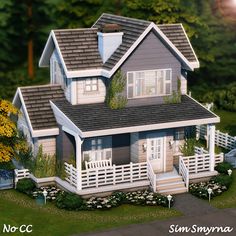 Sims 3 Houses Ideas, Lotes The Sims 4, Die Sims 4, Casa Halloween, Sims 4 House Plans, Sims 4 House Building, Tiny House Layout, Diy House Plans, Suburban House