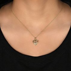 10K YELLOW GOLD WITH 1/10ct DIAMONDS 18” ROPE CHAIN 10K Gold Diamond Double Heart Pendant Necklace for Women (1/10 ct), 10K Yellow, Rose or White Gold Pendant 10k yellow gold heart encasing a diamond heart and accented with round white diamonds (1/10 ct) 18" 10k Yellow Gold Rope Chain Spring Ring Closure Ideal present for the woman you adore - wife, daughter, mother, sister, friend or yourself GENUINE DIAMONDS: Our Jewelry is made with 100% Eco-Friendly Materials. Our diamonds are genuine, ethic 14k Gold Diamond Heart Pendant Necklace, Gold Diamond-cut Heart Pendant Necklace, Gold Diamond Cut Heart Pendant Necklace, Gold Diamond Cut Necklace With Heart Pendant, Gold Heart Cut Birthstone Jewelry, Gold Double Heart Diamond Jewelry, Gold Diamond Necklace With Heart Cut And Diamond Accents, Gold Heart Pendant Jewelry With Diamond Accents, Gold Diamond Necklace With Heart Cut Accents