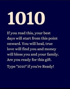 a blue background with the words 1010 on it and an image of a person holding a