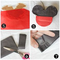 instructions to make mickey mouse ears out of paper