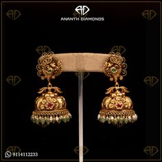 Bridal Earrings Gold Indian, Jumkis Indian Jewelry Gold Latest, Kammalu Buttalu Gold Latest, Antique Jumkas Design Gold, Gold Jumkas Design Latest Bridal, Jumkas Gold Indian Bridal Latest, Nakshi Buttalu Gold, Jumka Design Gold Latest